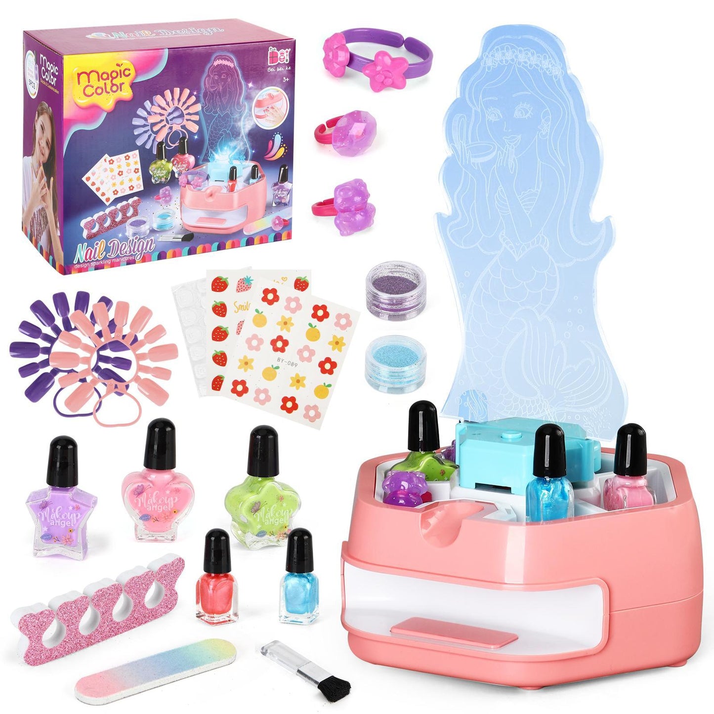 Kids Makeup & Nail Art Spray Set – Creative Beauty Toy Kit for Fun Playtime & Holiday Gifting