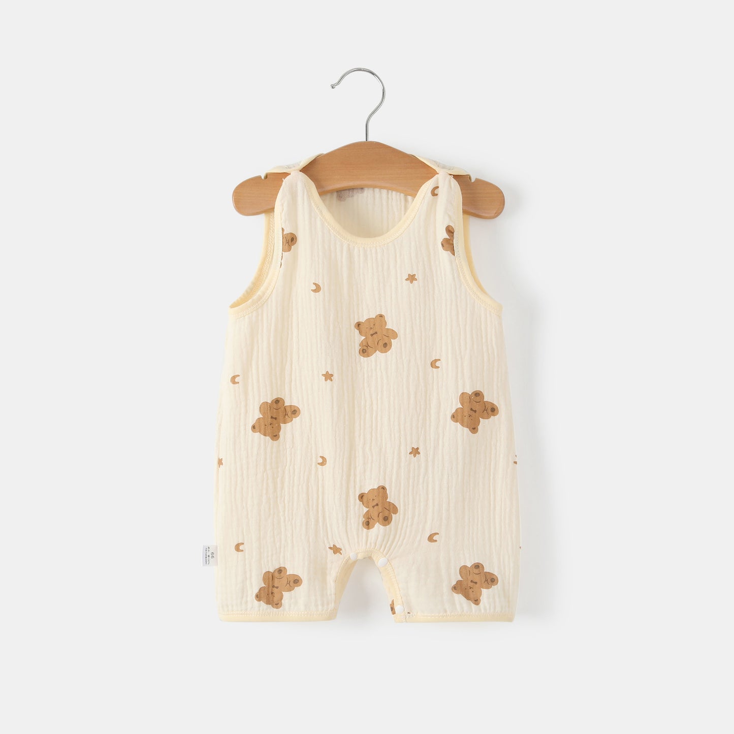 Lightweight Baby Vest Jumpsuit for Summer - Thin Gauze Fabric