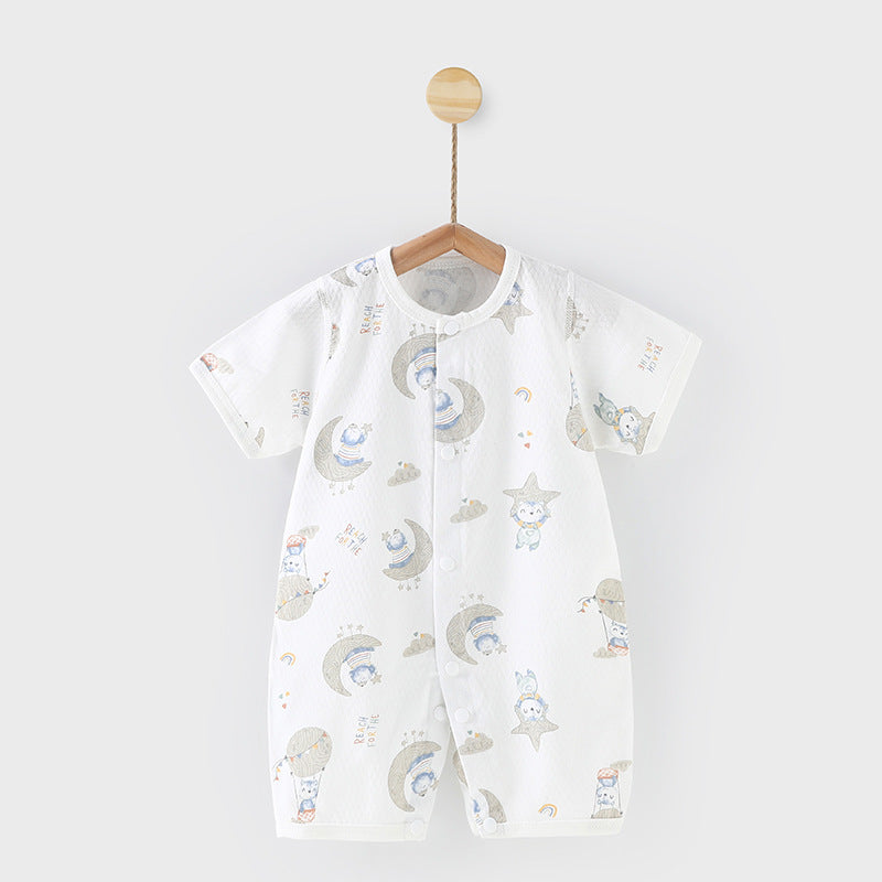 Adorable Printed Baby One-Piece Romper: Comfort and Style Combined