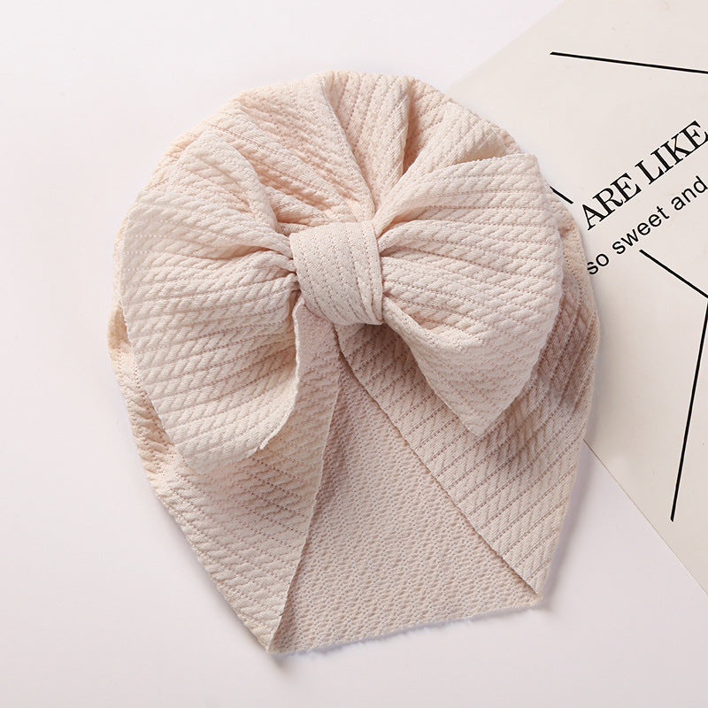 New Autumn and Winter Sunken Stripe Children's Hat - Cozy and Stylish