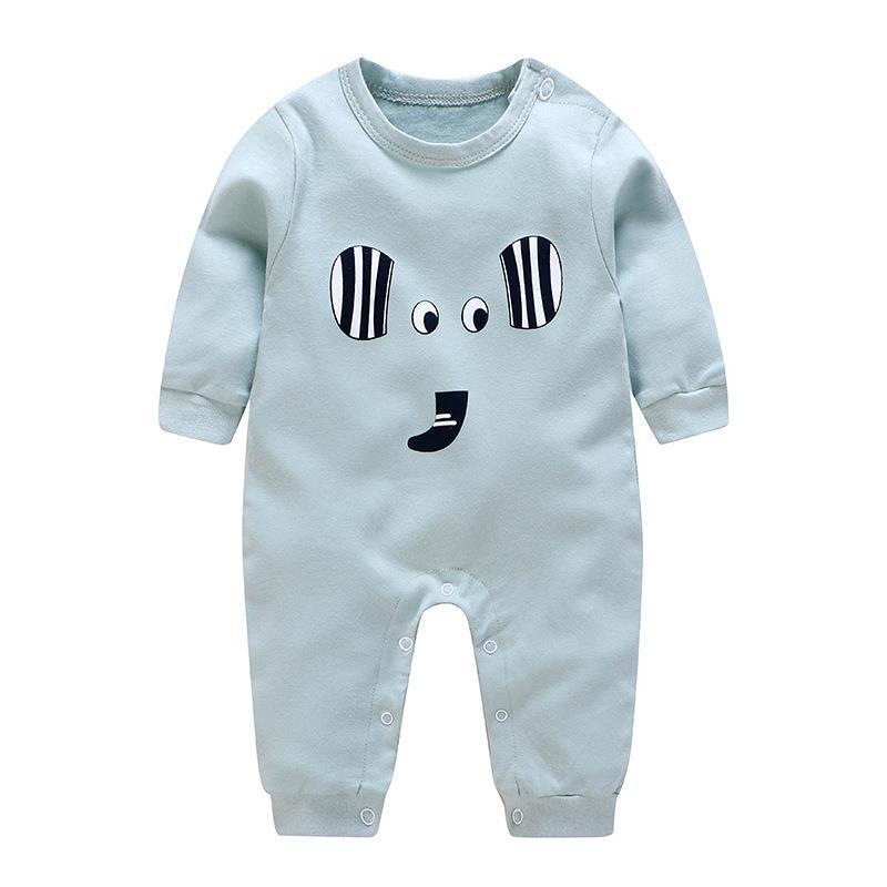 Long Sleeve Cartoon Printed Romper to Keep Your Baby Warm