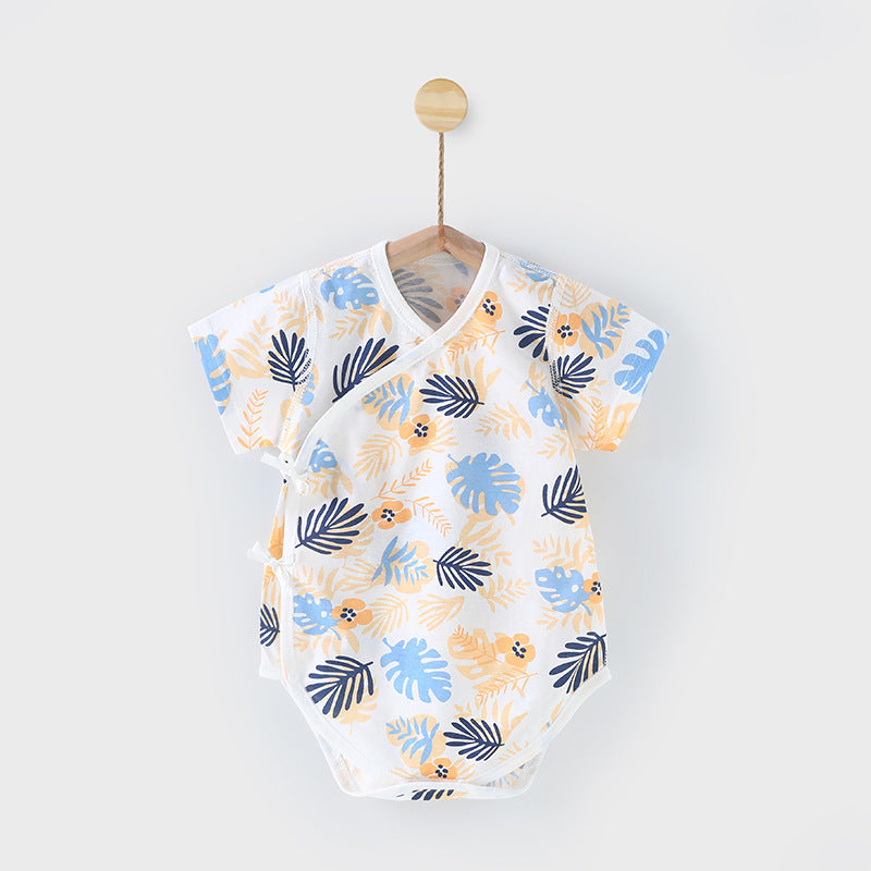 Pure Cotton Seamless Baby Jumpsuits - Triangle Rompers for Comfort
