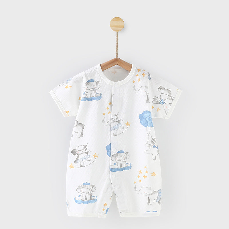 Adorable Printed Baby One-Piece Romper: Comfort and Style Combined