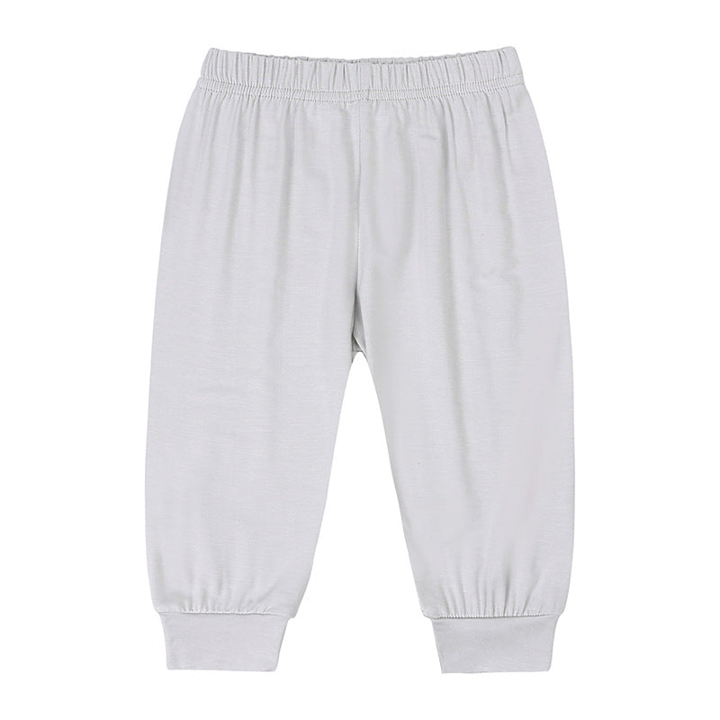 Bamboo Fiber Spring and Autumn Baby Casual Trousers: Comfortable Outerwear