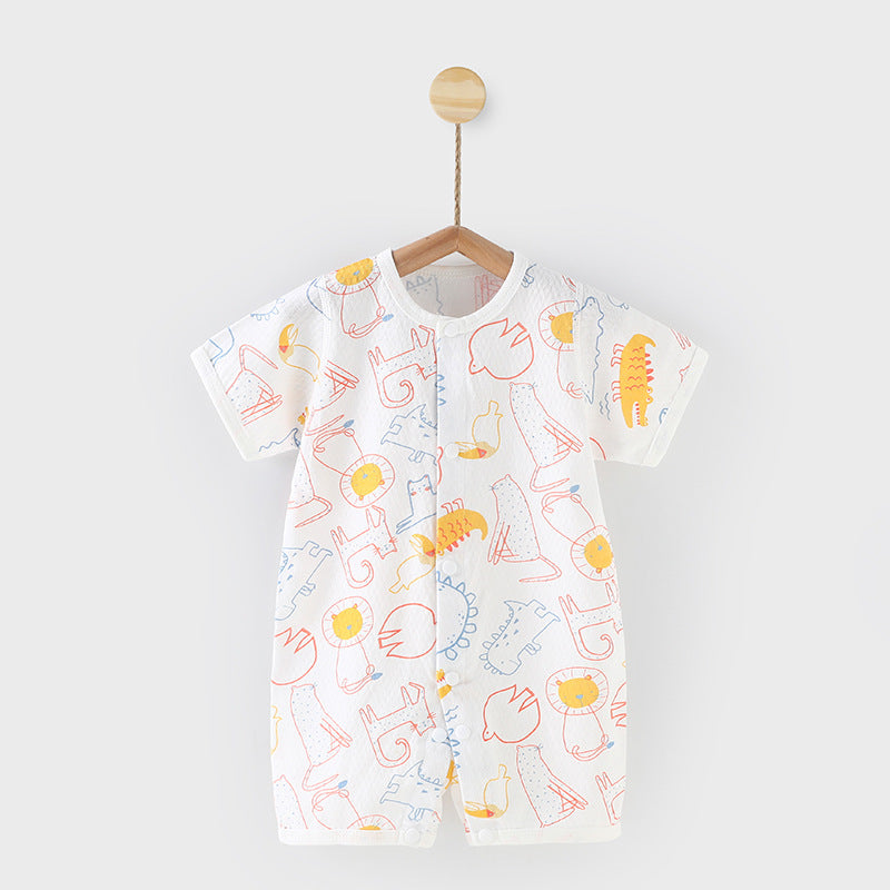 Adorable Printed Baby One-Piece Romper: Comfort and Style Combined