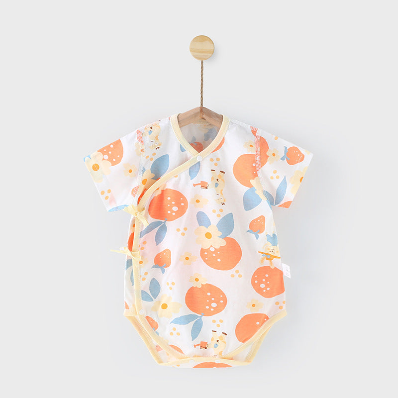 Pure Cotton Seamless Baby Jumpsuits - Triangle Rompers for Comfort