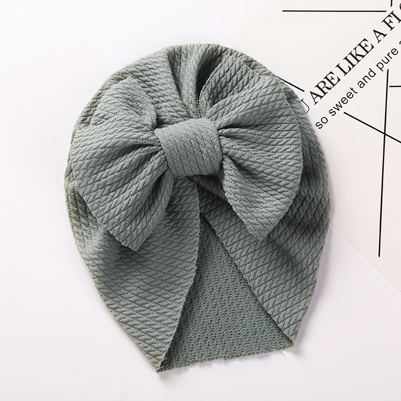 New Autumn and Winter Sunken Stripe Children's Hat - Cozy and Stylish