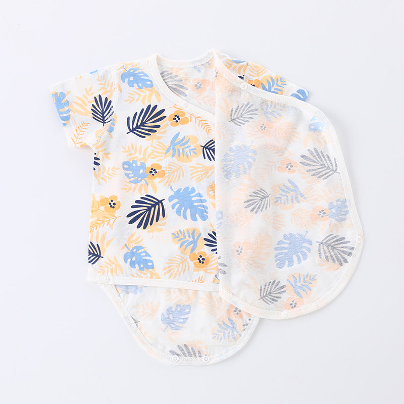 Pure Cotton Seamless Baby Jumpsuits - Triangle Rompers for Comfort
