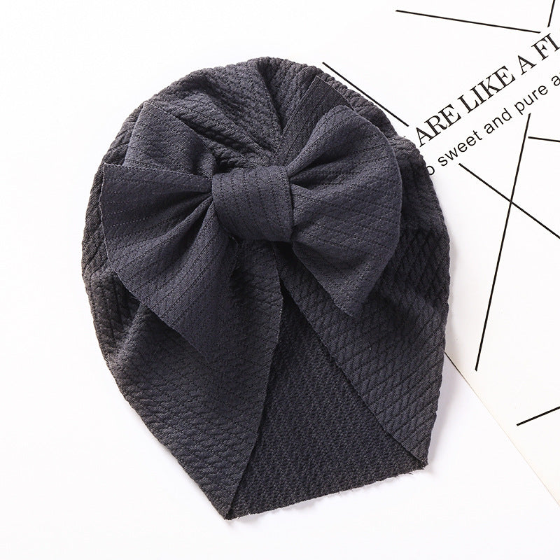 New Autumn and Winter Sunken Stripe Children's Hat - Cozy and Stylish