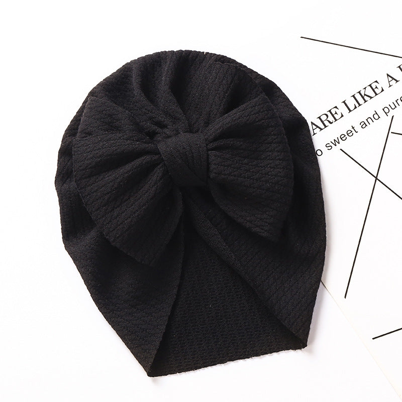 New Autumn and Winter Sunken Stripe Children's Hat - Cozy and Stylish