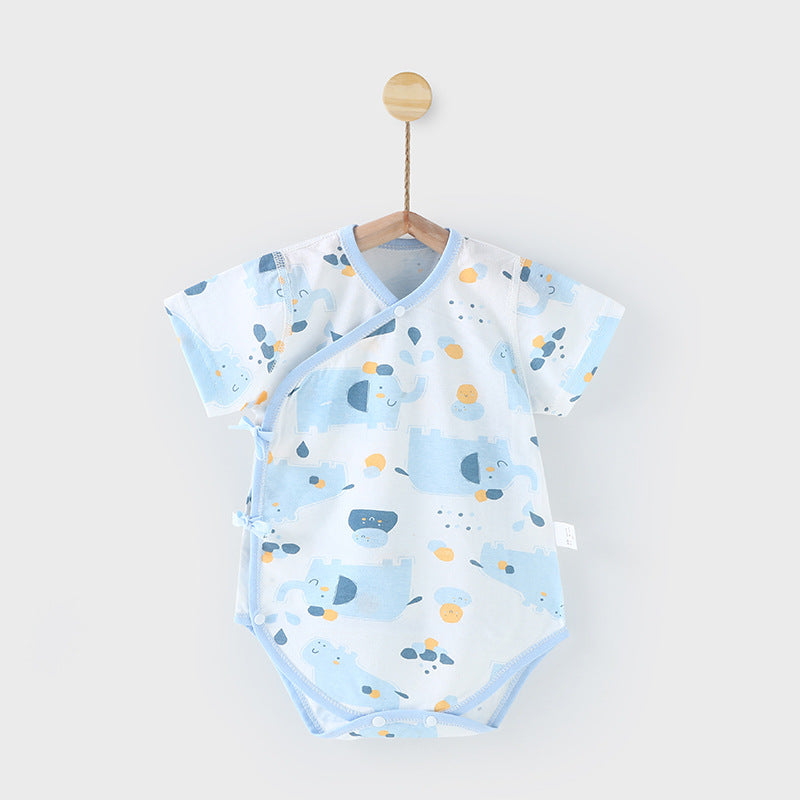Pure Cotton Seamless Baby Jumpsuits - Triangle Rompers for Comfort
