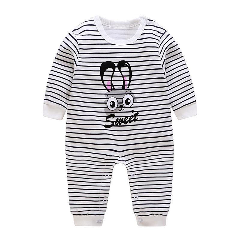 Long Sleeve Cartoon Printed Romper to Keep Your Baby Warm