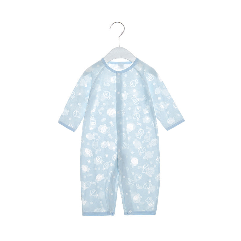Adorable Thin Long-sleeve Newborn Jumpsuit