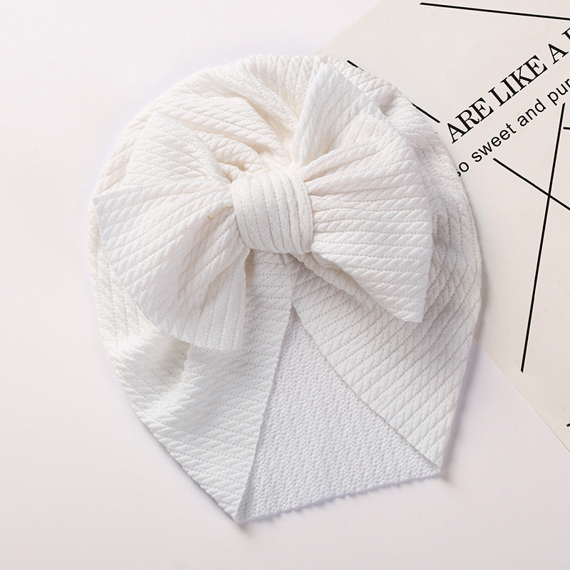 New Autumn and Winter Sunken Stripe Children's Hat - Cozy and Stylish