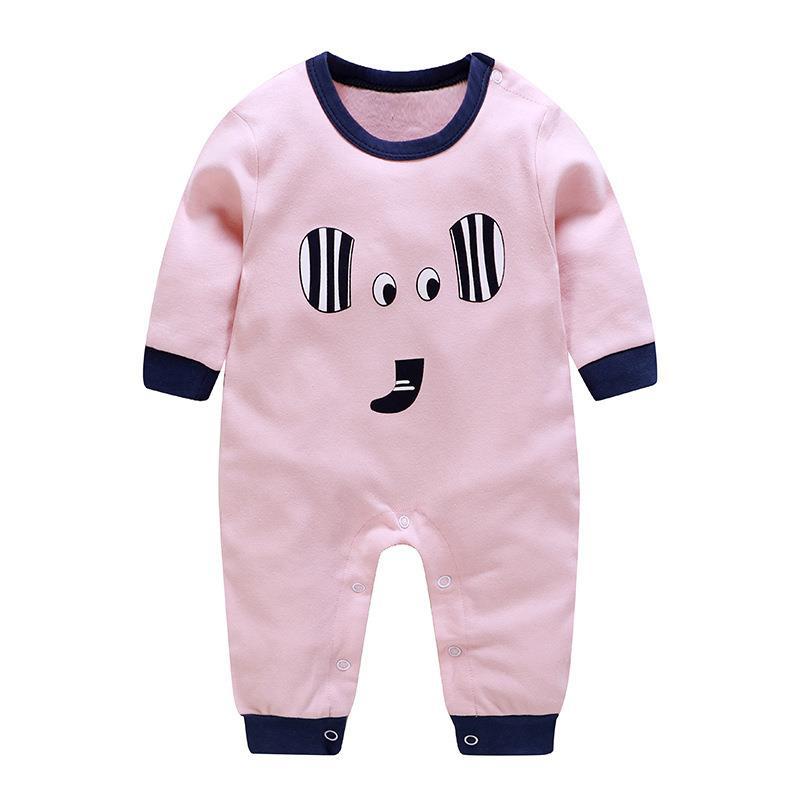 Long Sleeve Cartoon Printed Romper to Keep Your Baby Warm