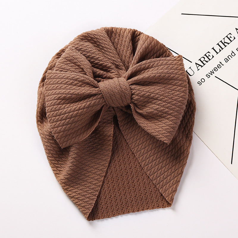 New Autumn and Winter Sunken Stripe Children's Hat - Cozy and Stylish