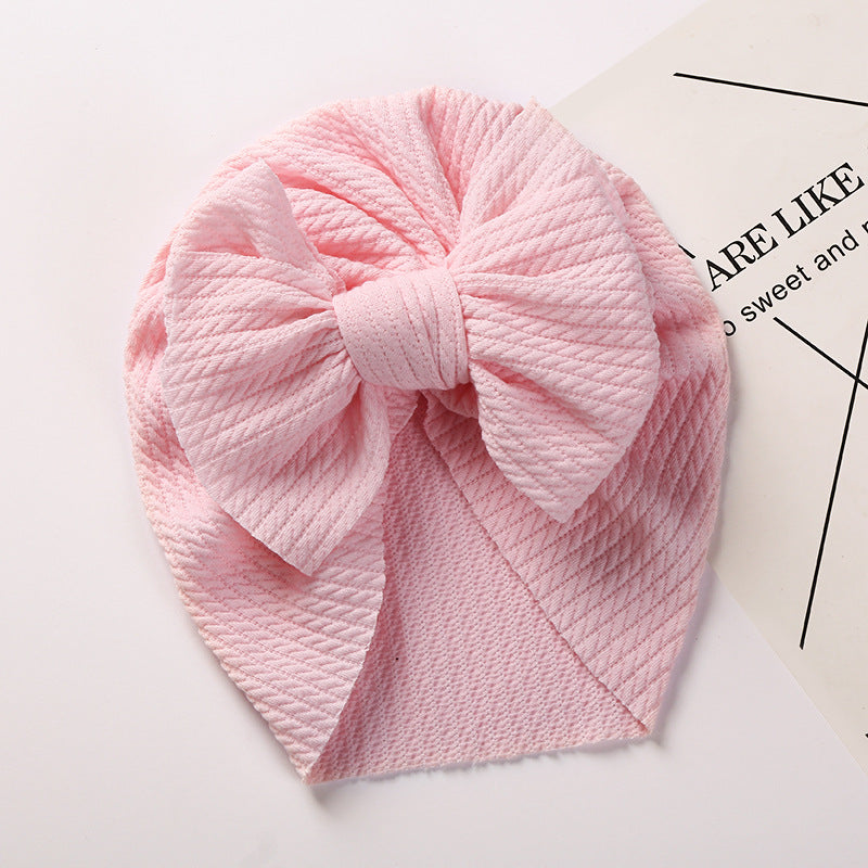 New Autumn and Winter Sunken Stripe Children's Hat - Cozy and Stylish