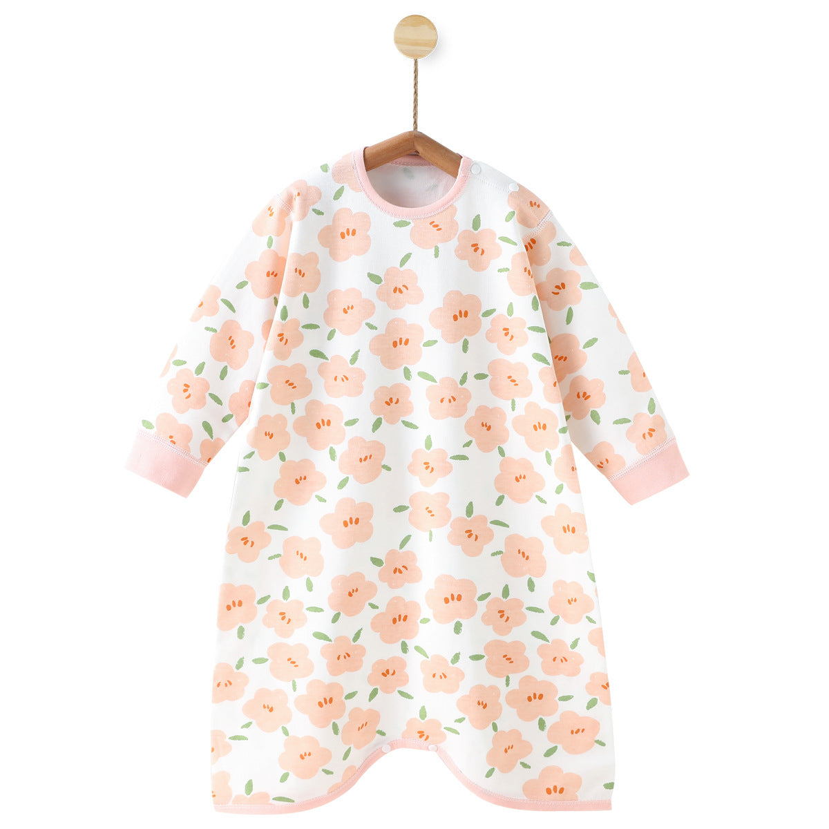Cozy and Cute: Children's Printed Cotton Long-Sleeved Jumpsuit for Stylish Autumn Home Wear!