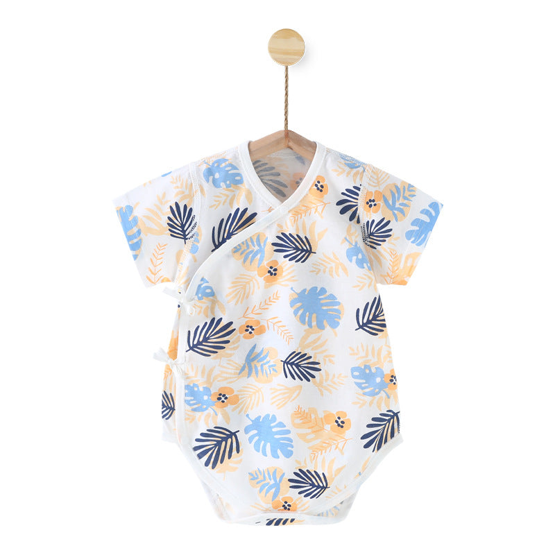 Pure Cotton Seamless Baby Jumpsuits - Triangle Rompers for Comfort