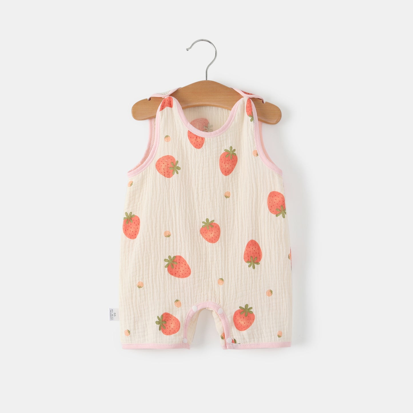 Lightweight Baby Vest Jumpsuit for Summer - Thin Gauze Fabric