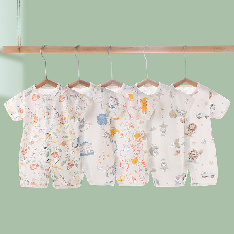 Adorable Printed Baby One-Piece Romper: Comfort and Style Combined