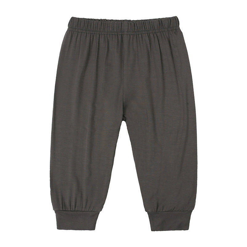 Bamboo Fiber Spring and Autumn Baby Casual Trousers: Comfortable Outerwear