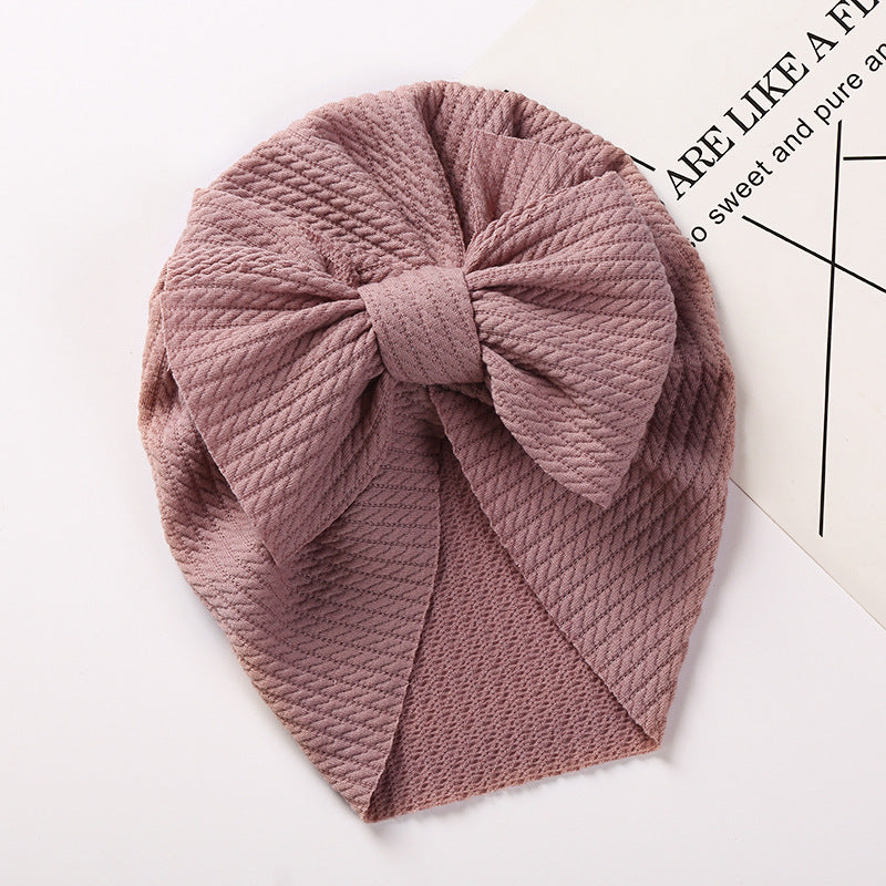 New Autumn and Winter Sunken Stripe Children's Hat - Cozy and Stylish