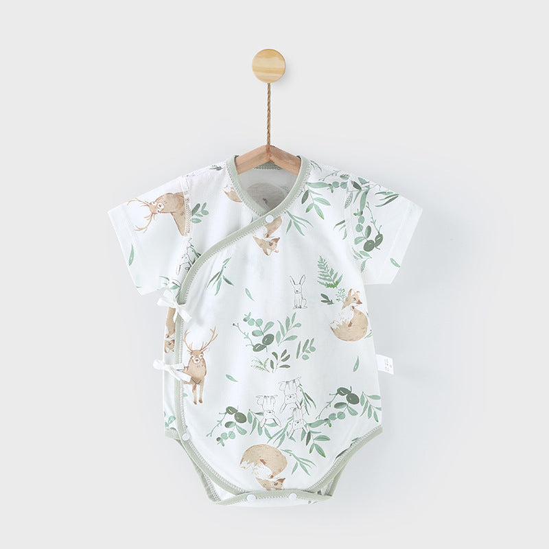 Pure Cotton Seamless Baby Jumpsuits - Triangle Rompers for Comfort