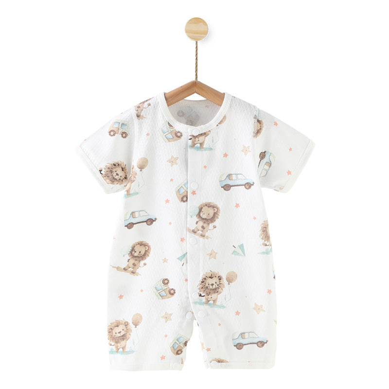 Adorable Printed Baby One-Piece Romper: Comfort and Style Combined