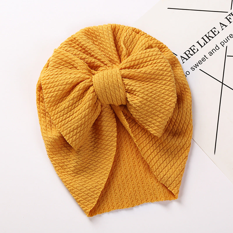New Autumn and Winter Sunken Stripe Children's Hat - Cozy and Stylish
