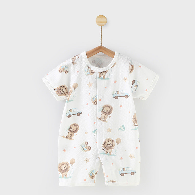 Adorable Printed Baby One-Piece Romper: Comfort and Style Combined