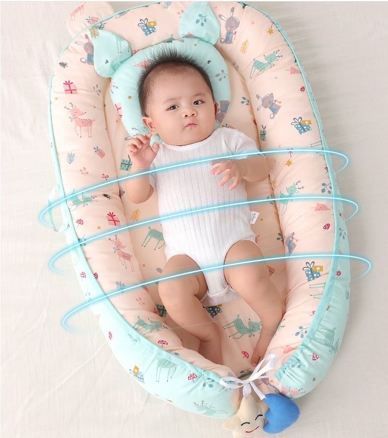 Baby's Anti-Shock and Anti-Pressure Sleeping Crib: Secure Rest for Peaceful Nights