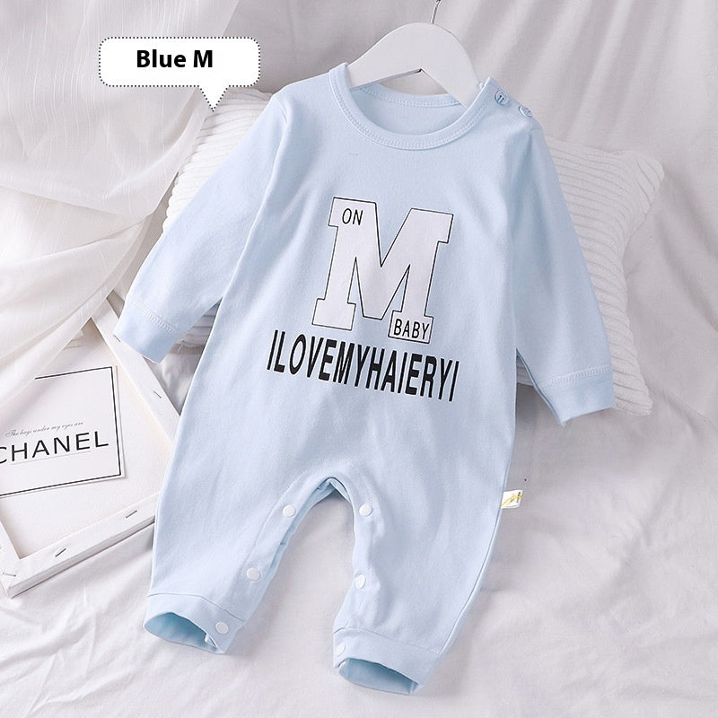 Printed Autumn Cotton Baby Romper | Cozy & Cute Infant Wear