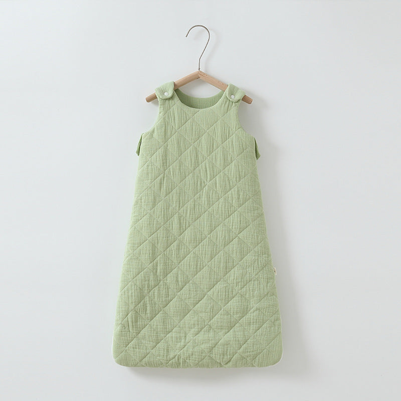 Cozy and Safe Baby Cotton-Padded Sleeping Bag Vest for Restful Nights