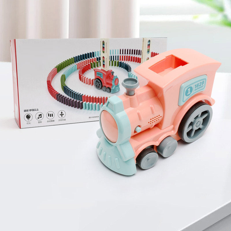 Domino Train Toy for Kids | Automatic Electric Building Blocks Car Puzzle | Baby Developmental Toys