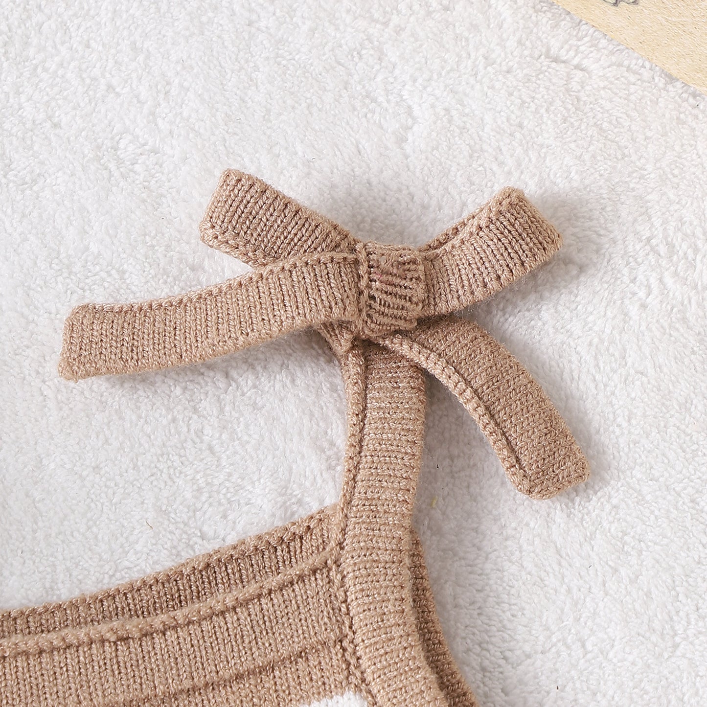 Infant Spring & Autumn Cute Striped Sling Bow Jumpsuit - Easy Matching