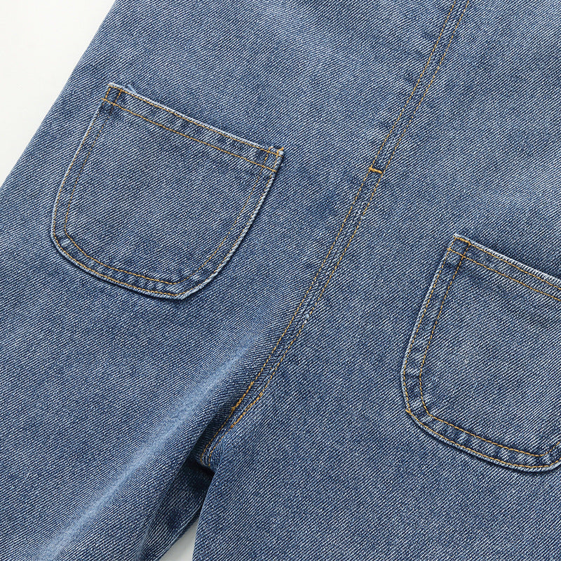 Trendy Baby Boys' Denim Suspenders: Cute Spring Korean Style