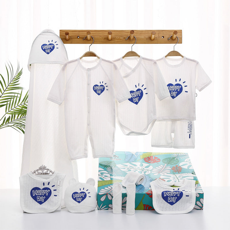 Summer Thin Newborn Baby Gift Set - Lightweight Infant Clothing Essentials