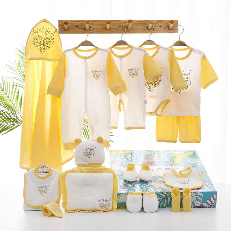 Summer Thin Newborn Baby Gift Set - Lightweight Infant Clothing Essentials