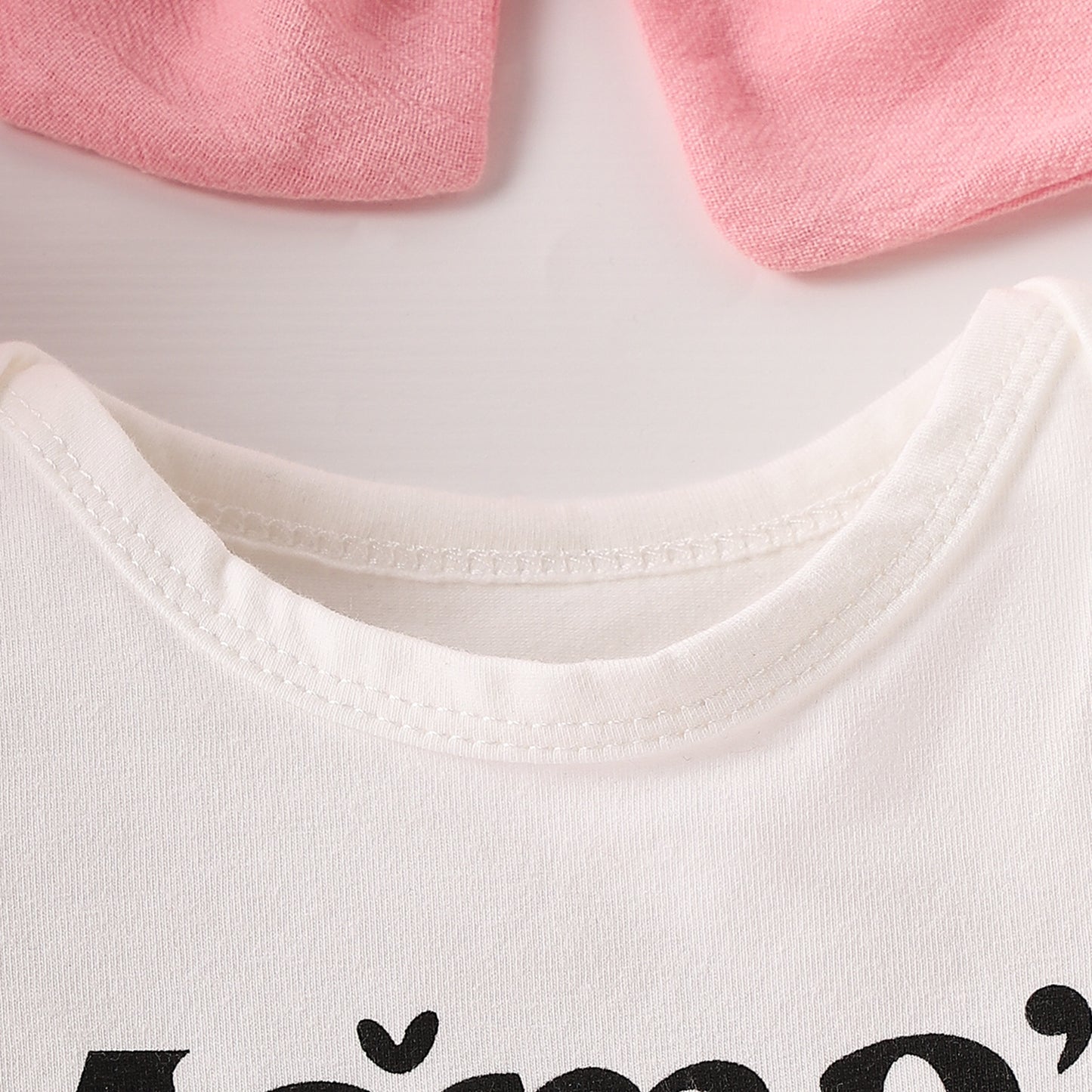 Summer Baby Girl Letter Print Romper - Short Sleeve Romper with Skirt