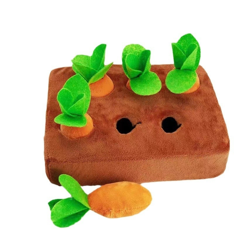 Interactive Baby Pulling Radishes Plush Toy for Action-Packed Fun and Biteable Training