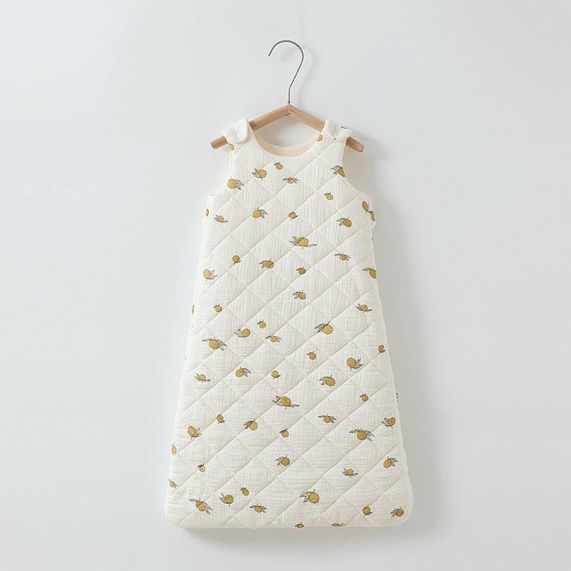 Cozy and Safe Baby Cotton-Padded Sleeping Bag Vest for Restful Nights