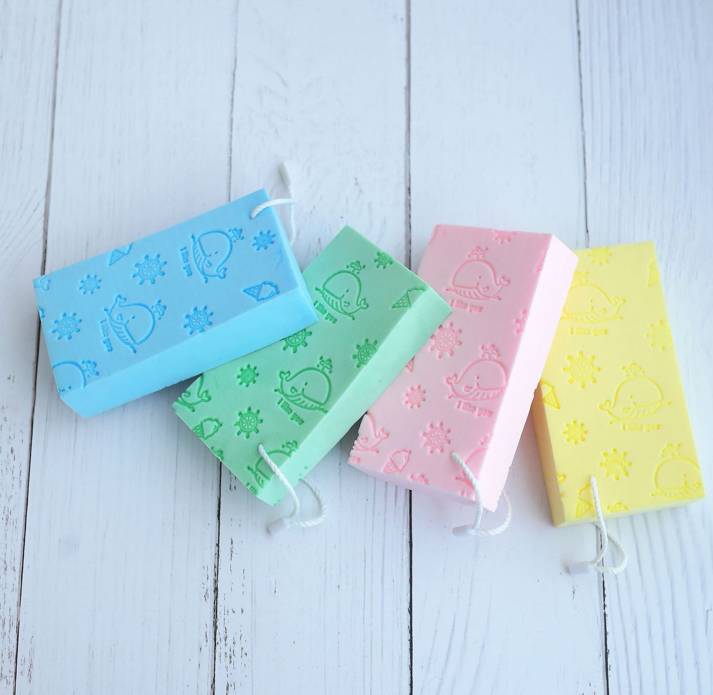 Cartoon Soft Baby Bath Rubbing Sponge
