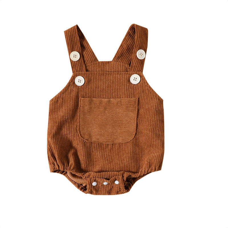 Chic Sleeveless Leotard: Girl's Solid Color Sling Romper for Babies