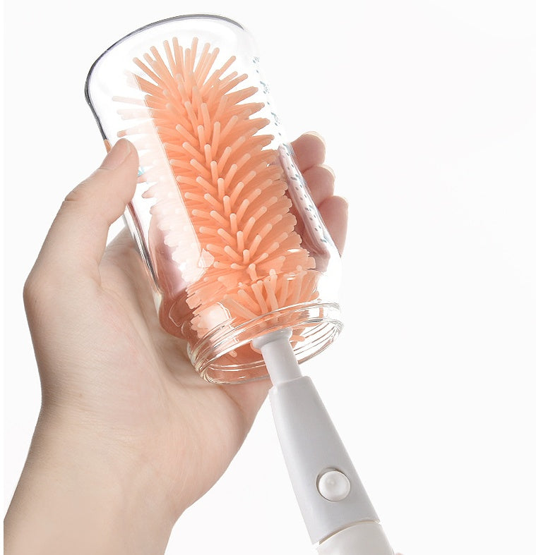360° Rotating Baby Nipple Brush for Thorough Cleaning