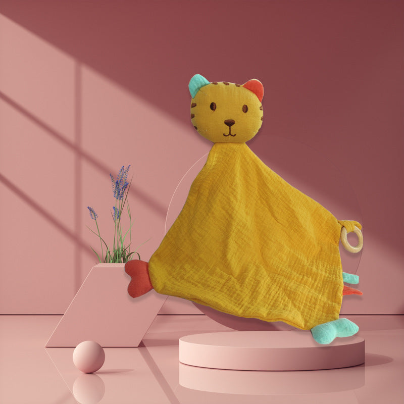 Soft and Snuggly: Comfort Towel Beanie Doll for Baby's Early Education – Adorable Cartoon Toy