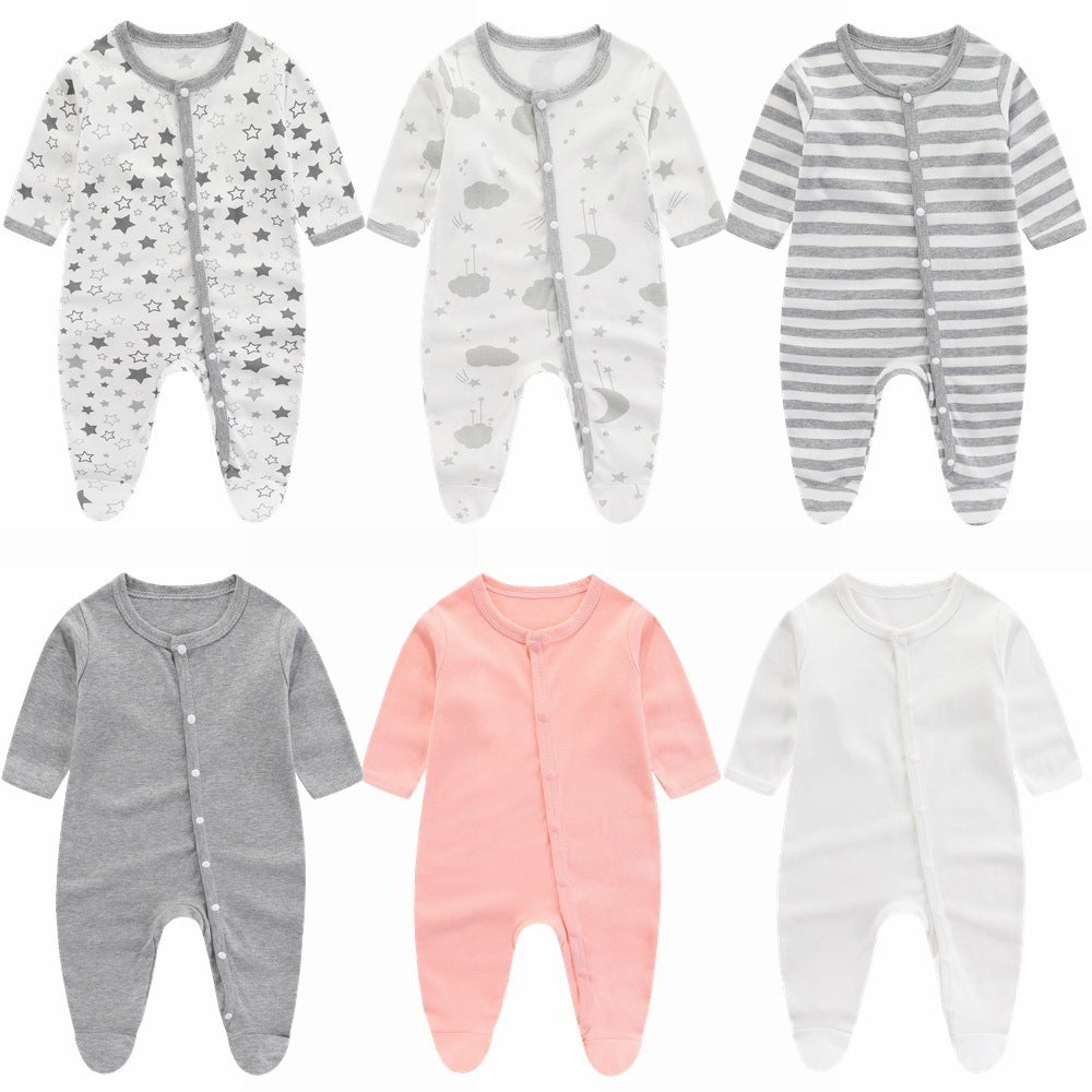 Pure Cotton Printed Newborn Jumpsuit – Creative Design