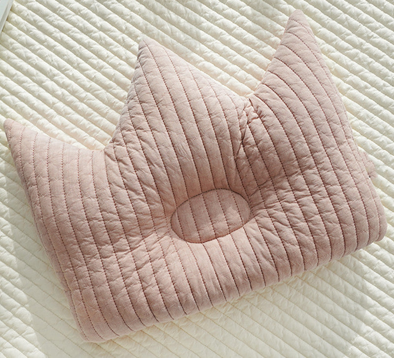 Breathable Cotton Shaping Pillow: Anti-Deviation Head Correction for Babies