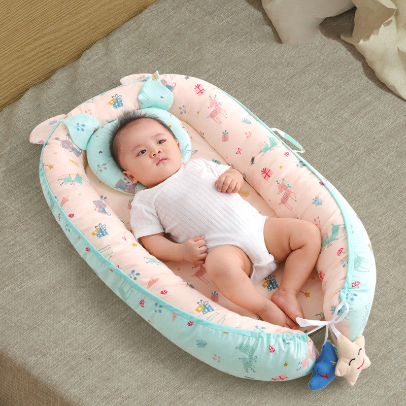 Baby's Anti-Shock and Anti-Pressure Sleeping Crib: Secure Rest for Peaceful Nights