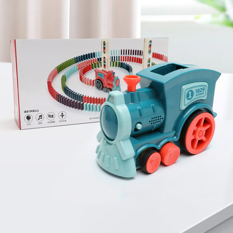 Domino Train Toy for Kids | Automatic Electric Building Blocks Car Puzzle | Baby Developmental Toys